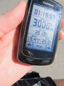 Goober on the job for our 3000th km.