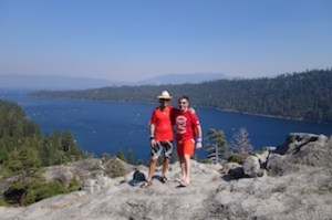 Looking over Emerald Bay