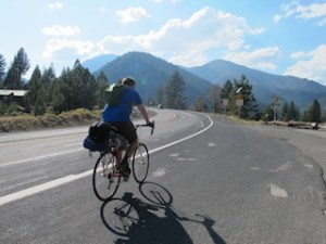 Brother riding on the Mount Rose Hwy