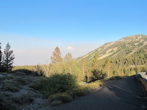 The sun going down over the top of the pass. We really had to push to make it it before the sun went down. It was already 13degrees here