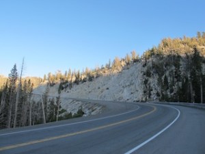 Can you see Mick on the road up there? He is on his last push to the top. Go Mick!