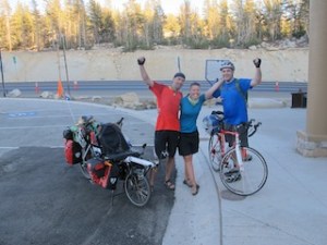 Completely knackered, quite sweaty and slightly cold but absolutely victorious at the top of Mount Rose Pass