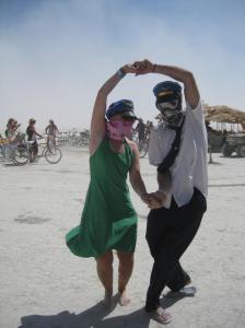 Bremma dancing up a dust storm in Black Rock City