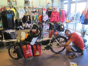 Fitting the new wheel