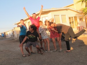Bremma & the Spanish cyclists with our host Roberto (front left)