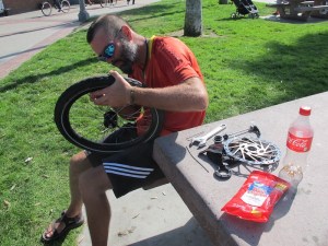 Broken spoke 8 (front wheel)