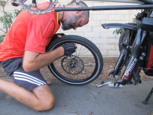 Broken spoke 9 (front wheel)