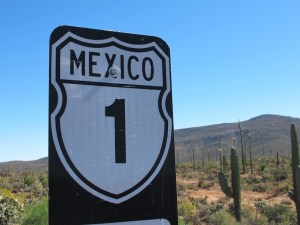Goober has been having a navigating rest. It's the '1' all the way down the Baja