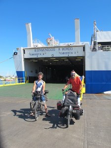Arriving on the mainland in Mazatlan