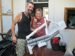 We were pretty stoked when the new frame arrived!