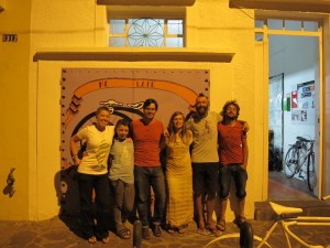 With Salvador from www.roadoutfitters.com and the casa crew sporting our new tees! Thanks Salvador!