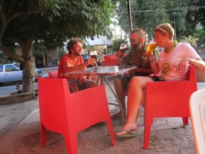 Enjoying sunset with Kev