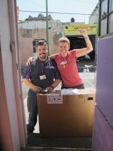 This Fedex man also thought it was Christmas by  my reaction