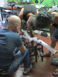 With Jorge & Kevin in the Casa workshop