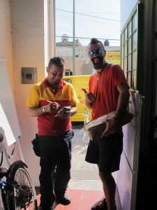 Our final delivery at the case! Thanks Fedex! Thanks Brooks!