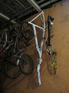 Retired and sad, Falkor#1 hanging from the rafters at the Casa. She will be converted into something fantastic. Watch this space!