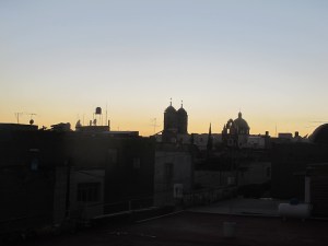 Sunset from the casa rooftop