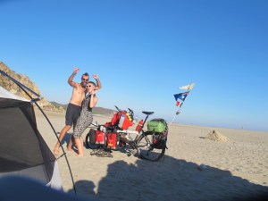 After a quick morning swim