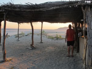 The palapa we camped in