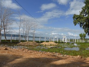 Thats a basketball court under all that water