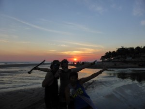 Awesome sunsets at Pochomil beach