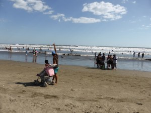 The Santa Semana crowd. Usually the area has around 10,000 visitors for Easter, but due to fear of earthquakes, the biggest crowd was around 2,000. The local businesses suffered a lot.