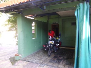 Outside our brothel room. I couldn't capture the interior in a photo from all the bloody mirrors!