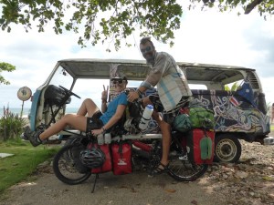 'You guys should camp down on the grass there, near the combi'. Well, alright we will.