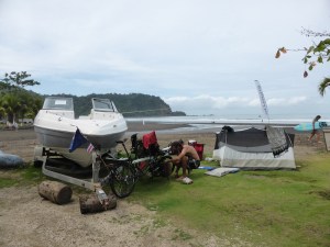 Camping at Jaco beach