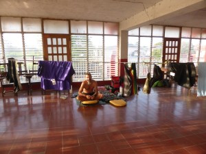 Sleeping on the 2nd floor of the Bomberos with a breeze to do some washing