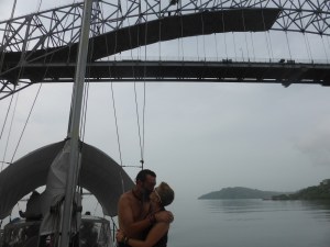 Its apparently tradition to kiss under this bridge as you approach the first lock
