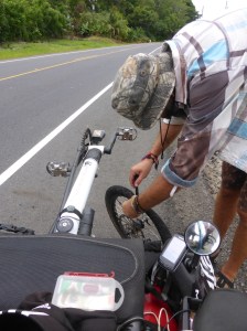 1st day back, 1st puncture