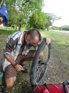 Yup- there is the 1st broken spoke, about 450km after the new build