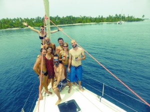 In the Kuna Yala with the whole crew