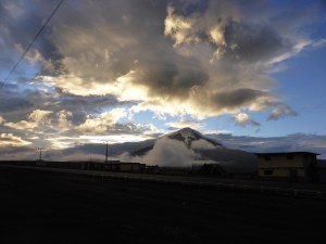 Volcan Chimborazo at 6am this morning