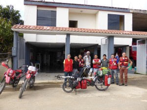 With the Bomberos of Yantzaza