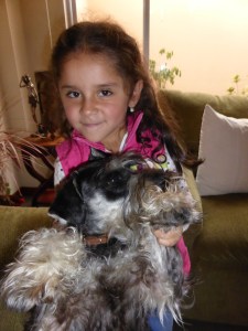 The amazing Aleida with Coco the wonder dog