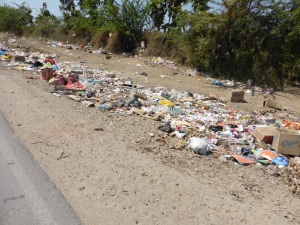 We have been overwhelmed by the amount of roadside rubbish dumps. This is just one small one. they spill down the sides of moutnains and stink up gorgeous valleys. Its a shocker. This change of environmental conciousness is hard to swallow.