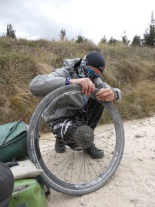 Cheeky puncture enroute to Cajamarca
