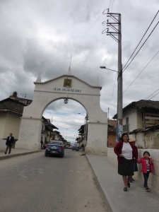 Arriving in the old town of Cajamarca