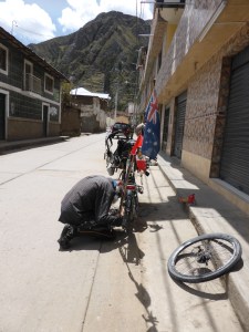 One of the many sessions bleeding our hydraulic disc brakes.