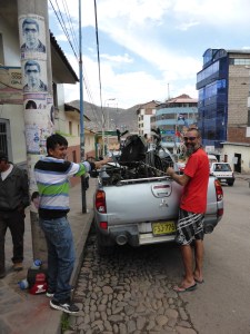 Arriving in Cusco with legend Gary. The safest driver in Peru for sure. Thanks Gary!