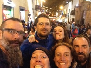 With Aussie cyclists Ben & Tina and The Pommes Adam & Claire