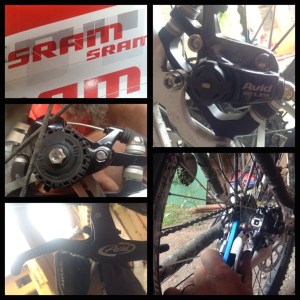 Our excellent new AVID discs - thanks SRAM!