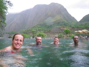 Thermal springs in Santa Teresa with the Brits