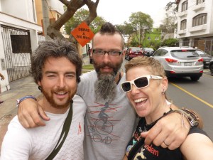 With Big Bad Kev in Lima. He is in the final days of his world tour. Check him out http://www.influenceanaudience.com