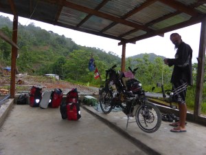 Camping in the small town of Agua Caliente (there are several with the same name) the local shop owner Francisco offered us a shelter camp site in his newly contracted pig pen...before the pigs moved in.