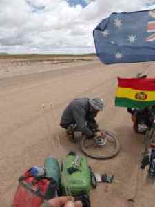 3 spokes to repair in the middle of nowhere as a storm approaches