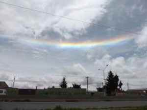 An upside-down rainbow encouraged us to smile at all that is ahead of us