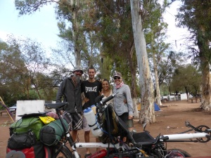 The very lovely Celeste y David from Buenos Aires.We met at 2 different camp sites & they were shocked to hear of our many failing tires so gifted us their spare as they were at the end of their journey. Legends!